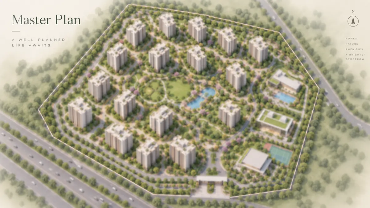 DivyaSree Shettigere indicative master plan of the 77.22-acre site as filed for Terms of Reference DivyaSree Shettigere indicative master plan of the 77.22-acre site as filed for Terms of Reference